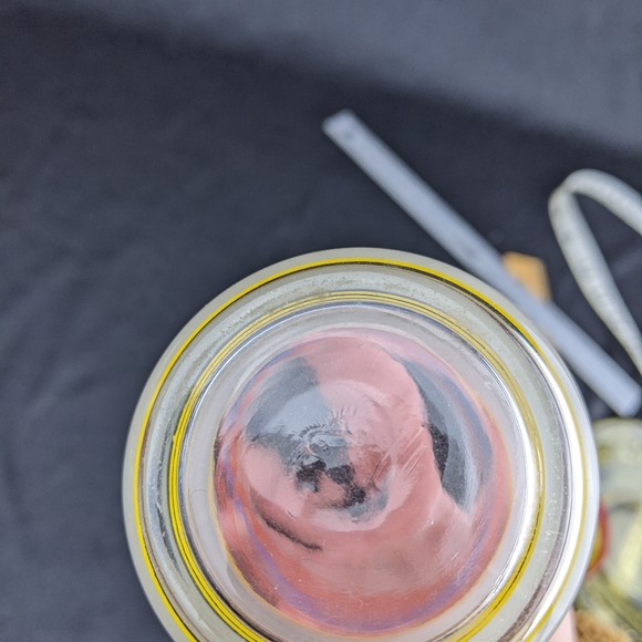 Vintage Libbey stripped & frosted mod tumbler drinking glass - Picture 4 of 5